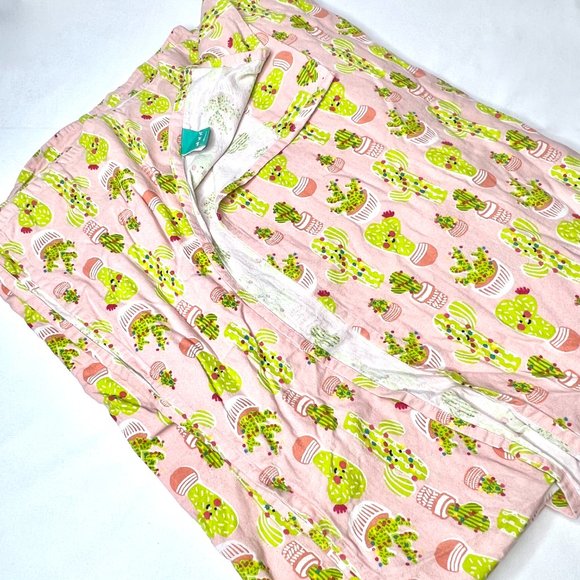 Pillowfort Bedding Pillowfort Pink Cactus Flannel Top Sheet Queen
